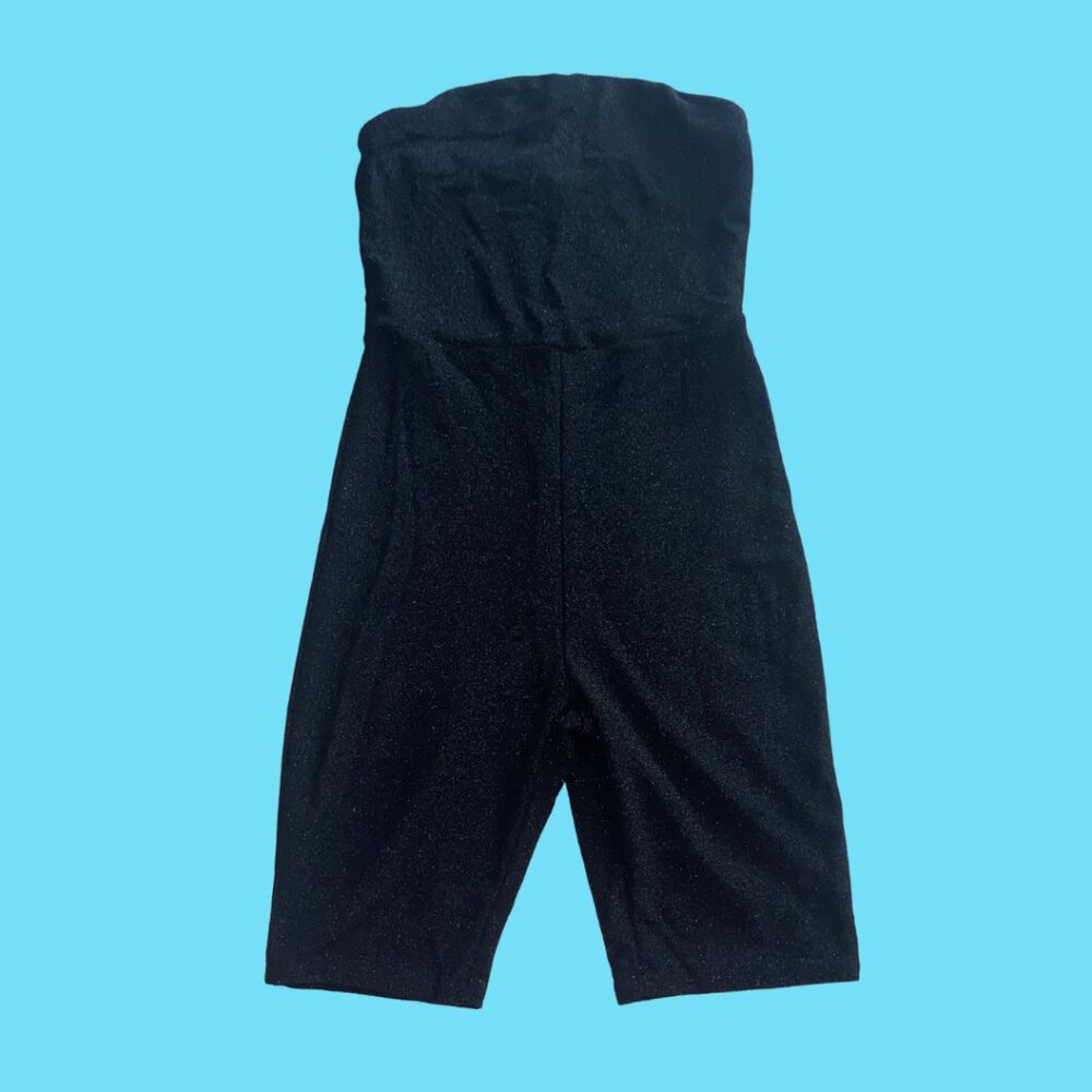 Black Sparkly Romper Charlotte Ruse Size Small